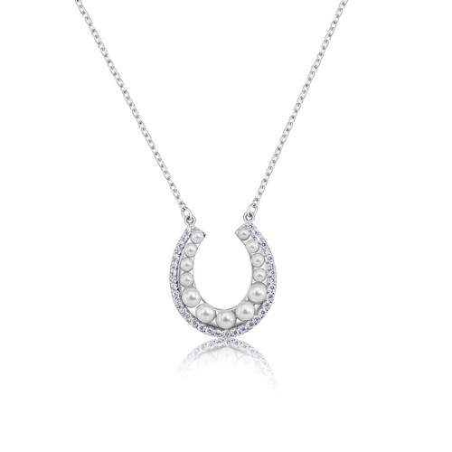 Horse shoe necklace pendant - shoe,